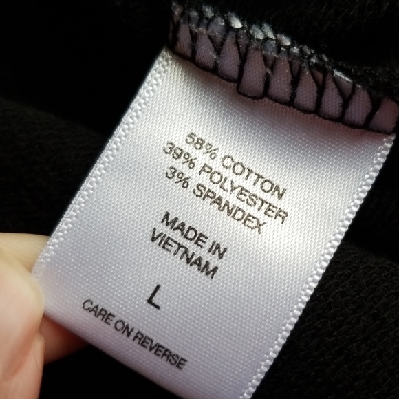 NY&Co New York and Company Lounge Top Black Comfy - Picture 7 of 8